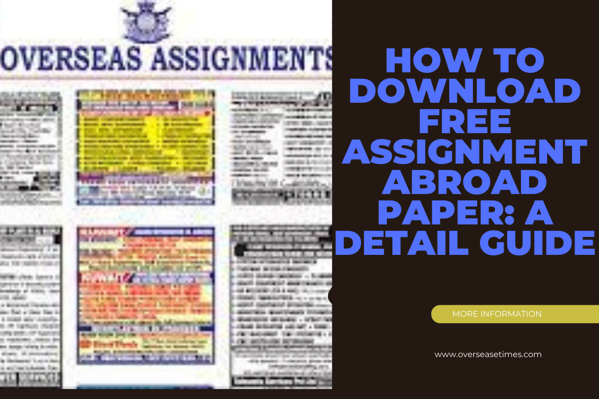 assignment abroad times pdf today 2023
